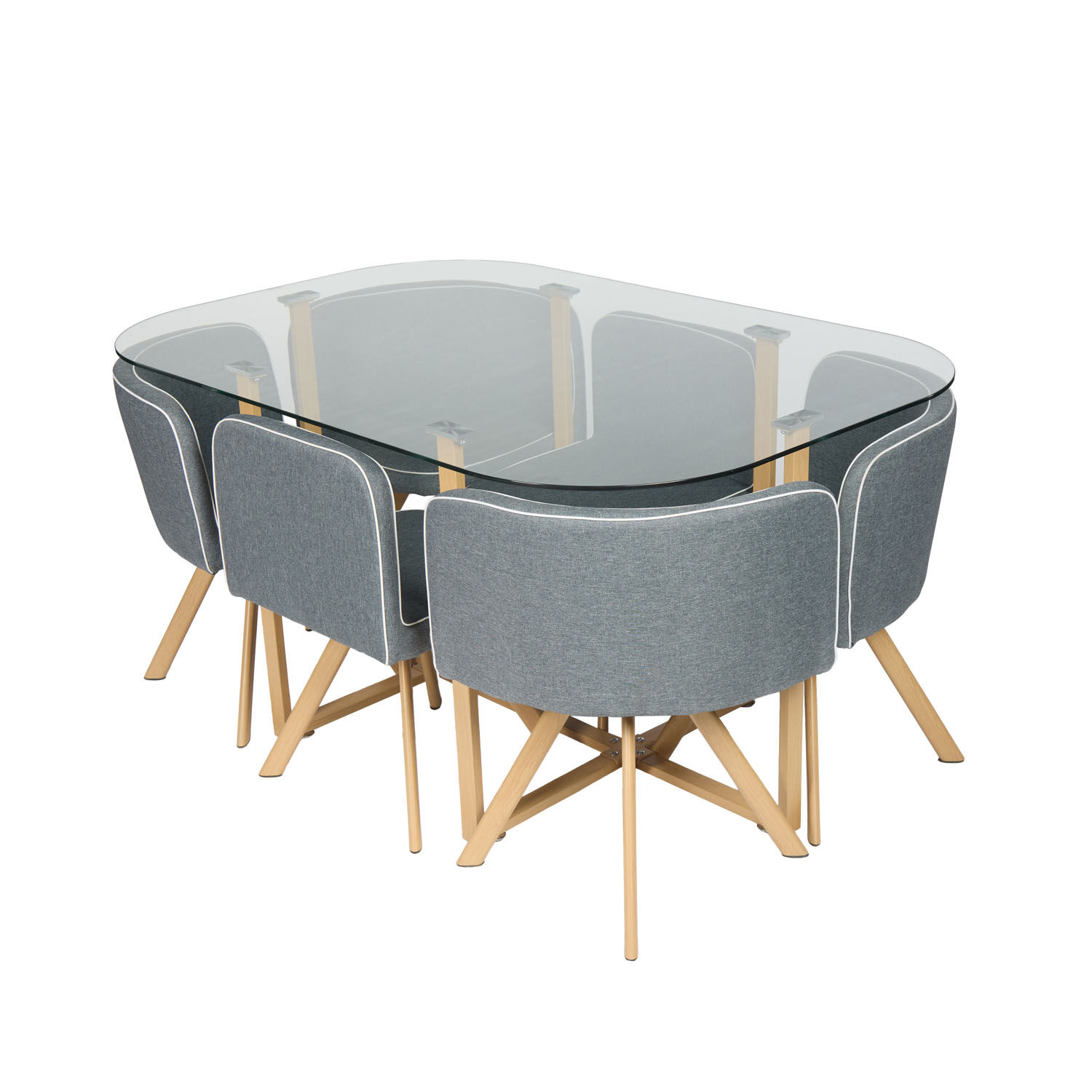 Juego De Comedor Casaideal Pizza / 6 Sillas image number 2.0